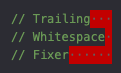 Trailing Whitespace Fixer